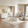 INONEFT Kommode mit 6 Schubladen, Weiß Sideboard mit Produktbild-Vorschau 12