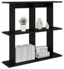 vidaXL Wandplank, wandmontage, zwart eikenhout, 80 x 20 x Productafbeelding-voorbeeld 3