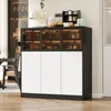 Buffet moderne avec éclairage, idéal pour le salon, la Voir les images du produit 5