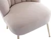 6er Set Stühle aus Velours und vergoldetem Stahl - Beige - Produktbild-Vorschau 8