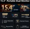 15,4" rozšiřující obrazovka pro notebooky, přenosný monitor Náhled obrázku produktu 3
