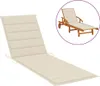 vidaXL Coussin pour bain de soleil Crème 200x50x3 cm Tissu Voir les images du produit 16