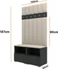 Garderoben-Set Nela III LUX, gepolsterte Garderobe 100 cm Produktbild-Vorschau 5