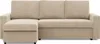A beige sectional sofa with a chaise lounge is shown from the front against a white background. Produktbild-Vorschau