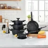 Masterpan 15dílná sada hrnců | černé hrnce | s poklicí | Náhled obrázku produktu 8