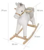 Caballo mecedor con forma de unicornio, con sillín y bridas Vista previa de la imagen del producto 4