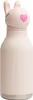 A pink bunny-shaped water bottle with a heart on its face, shown from the front against a white background. Anteprima dell’immagine prodotto