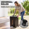Contenedor metálico para pellets con ruedas, capacidad de Vista previa de la imagen del producto 7