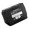 A black rechargeable lithium-ion battery pack with product information printed on it. Produktbild-Vorschau