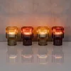4er Set Kerzenständer Glas Rot Grün Stabkerzen Produktbild-Vorschau 6