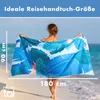 Blumtal Mikrofaser Strandtuch 90x180 cm – Blätter & Produktbild-Vorschau 2