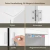 EUGAD Badezimmerschrank, Aufbewahrungsschrank mit 4 Türen Produktbild-Vorschau 7