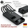 Powerbank mit 4 Kabeln und 2 USB Ports, Fast Charge, Produktbild-Vorschau 1