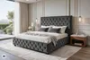 riess-ambiente Doppelbett PARIS 180x200cm grau Samt olive Produktbild-Vorschau 15