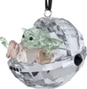 A crystal ornament of Grogu (Baby Yoda) in his pram. Produktbild-Vorschau