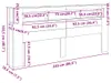 vidaXL LED-Kopfteil Weiß 220x18,5x103,5 cm Holzwerkstoff Produktbild-Vorschau 8