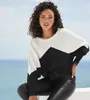 LASCANA Strickpullover weiß-schwarz Größe 36/38 Produktbild-Vorschau 3