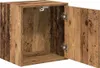 A wooden cabinet with its door open. Podgląd zdjęcia produktu