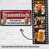 Stammtisch Schild - Blechschild retro als Geschenk für Produktbild-Vorschau 2