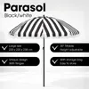 In the Mood Parasol de plage Osborn - 220x220x238 cm - Voir les images du produit 9