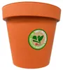 Pot de fleurs Benza en forme de tuyau de descente, en terre Voir les images du produit 4