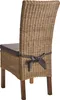 BELIANI Esszimmerstuhl 2er Set Braun Rattan mit Sitzkissen Produktbild-Vorschau 6