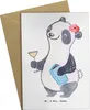 Mr. & Mrs. Panda Grußkarte Eventmanagerin Herz - Weiß - Produktbild-Vorschau 1