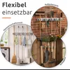 ECENCE Besenhalterung Wand Silber Besenhalter zum Kleben & Produktbild-Vorschau 5