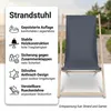 Mucola Strandstuhl klappbar Strandliege Holz Liegestuhl Produktbild-Vorschau 11