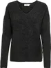 ONLY ONLCAMILLA V-NECK L/S PULLOVER KNT Dark Grey Melange S Produktbild-Vorschau 8
