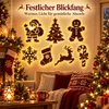 LED Rentier Weihnachtsdeko 7er Set, 3D Holz Rentier Lichter Produktbild-Vorschau 3