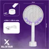 Raquette électrique anti-mouches 2W1, piège à mouches LED, Voir les images du produit 9