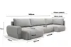 Ecksofas in U-Form ANTONIO MINI BOSS XL 385x153cm, Produktbild-Vorschau 7