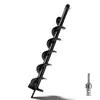 L80cm Erdbohrer Pfahlbohrer mit SDS-Plus, Ø8cm Manganstahl Produktbild-Vorschau 1