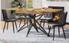 Sweiko Esstisch-Set (120/160 × 68 cm Esstisch mit 4 Produktbild-Vorschau 2