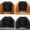 Quadratischer Pflanztopf 18L Schwarz - Professioneller Produktbild-Vorschau 6