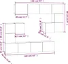 vidaXL TV-Wandschrank Sonoma-Eiche Holzwerkstoff Produktbild-Vorschau 8