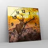 Wanduhr - Quadrat - Glasuhr - Herbst landschaft natur blatt Produktbild-Vorschau 4