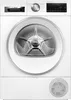 A front view of a white Bosch Serie 6 heat pump dryer. Produktbild-Vorschau