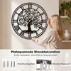 COSTWAY Grande horloge murale en métal, 68 cm Horloge Voir les images du produit 5