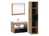 A bathroom vanity set with a mirror, sink, and a tall cabinet, presented against a white background. Náhled obrázku produktu
