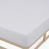 Spannbettlaken Microfaser Interlock-Jersey silber grau 90 x Produktbild-Vorschau 3