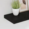 vidaXL Závesné police 4 ks čierne 40x23x3,8 cm MDF Náhľad obrázku produktu 4