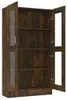 vidaXL Vitrína Smoked Oak 82,5x30,5x150 cm Materiál dreva Náhľad obrázku produktu 5