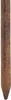 A close-up view of a single, rusted metal garden fence post. Produktbild-Vorschau