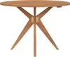 vidaXL Gartentisch Rund Ø110x75 cm Massivholz Akazie Produktbild-Vorschau 3