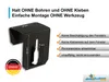 10x Fensterhaken Dekohaken Fensterclip, Anthrazitgrau (RAL Produktbild-Vorschau 3