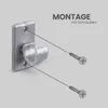 Ersatzträger Set Silber 2,5 cm 4er Pack – Kunststoff Träger Produktbild-Vorschau 2