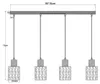 Globo Lighting Hängeleuchte MDF Holzoptik dunkel, Glas Produktbild-Vorschau 6