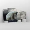 Bild auf Leinwand - Leinwandbild - Bär Tiere Wasser Eis - Produktbild-Vorschau 4